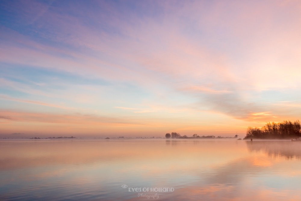 Zonsopkomst kagerplassen Warmond