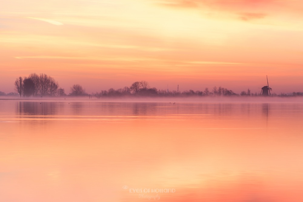 Zonsopkomst kagerplassen Warmond