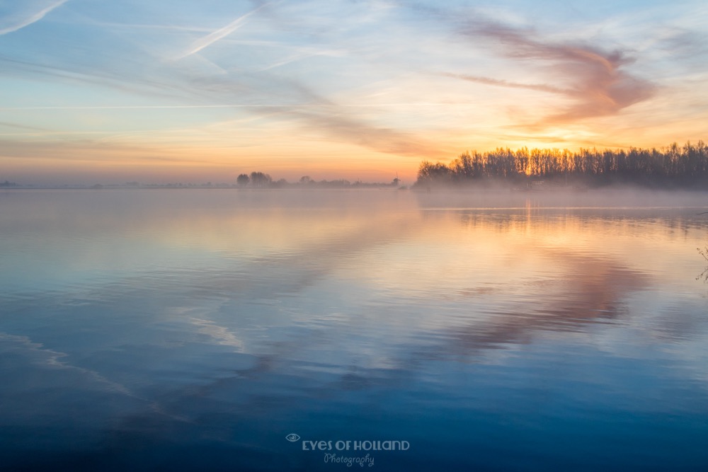 Zonsopkomst kagerplassen Warmond