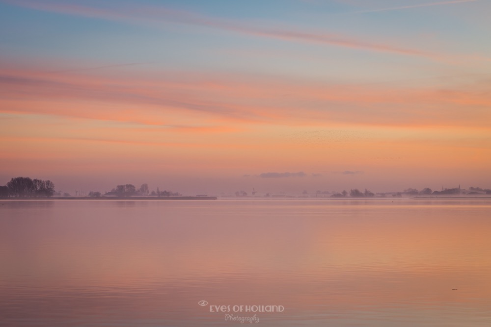 Zonsopkomst kagerplassen Warmond